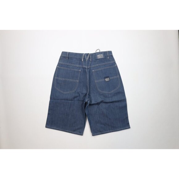 Deadstock Vintage 90s Marithe Francois Girbaud Mens 32 Baggy Denim Jean Shorts - Picture 12 of 16